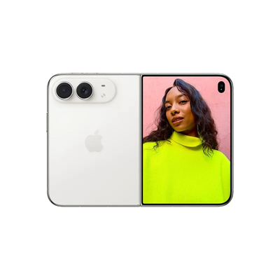 Apple iPhone Duo 5G 256GB in Star White, brand-new SIM-free foldable smartphone with advanced camera system.