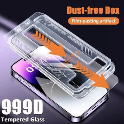 Magic Glass Box Screen Protector For All iPhones - One-Click Installation Funki Fone