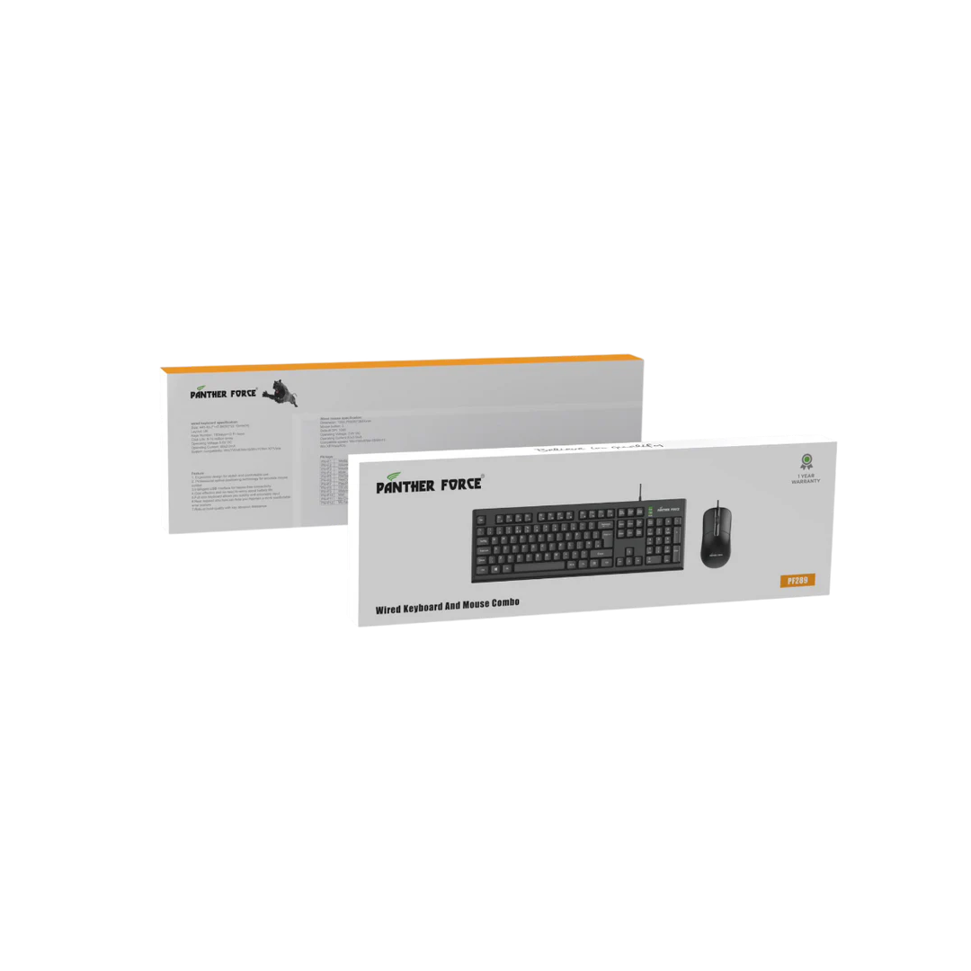 PANTHER FORCE WIRED KEYBOARD & MOUSE COMBO- PF289