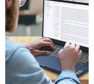 Lenovo IdeaPad Slim 3 Chromebook – 14" Display, MediaTek Kompanio 520, 64GB eMMC Storage, Blue (Excellent Refurbished) - Funkifone