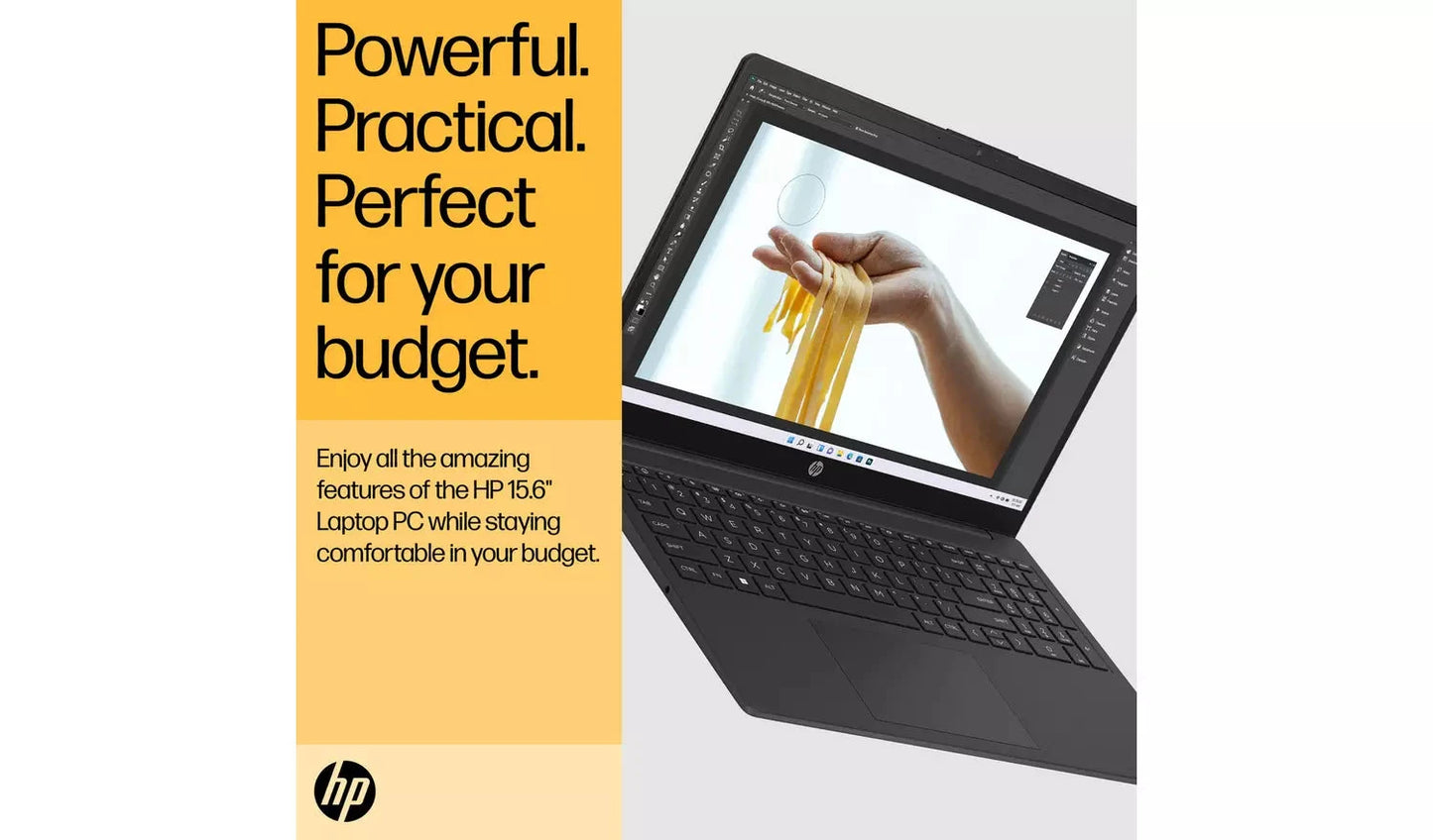 HP 15.6" Laptop – AMD Ryzen 5, 8GB RAM, 256GB SSD (New) - Funkifone