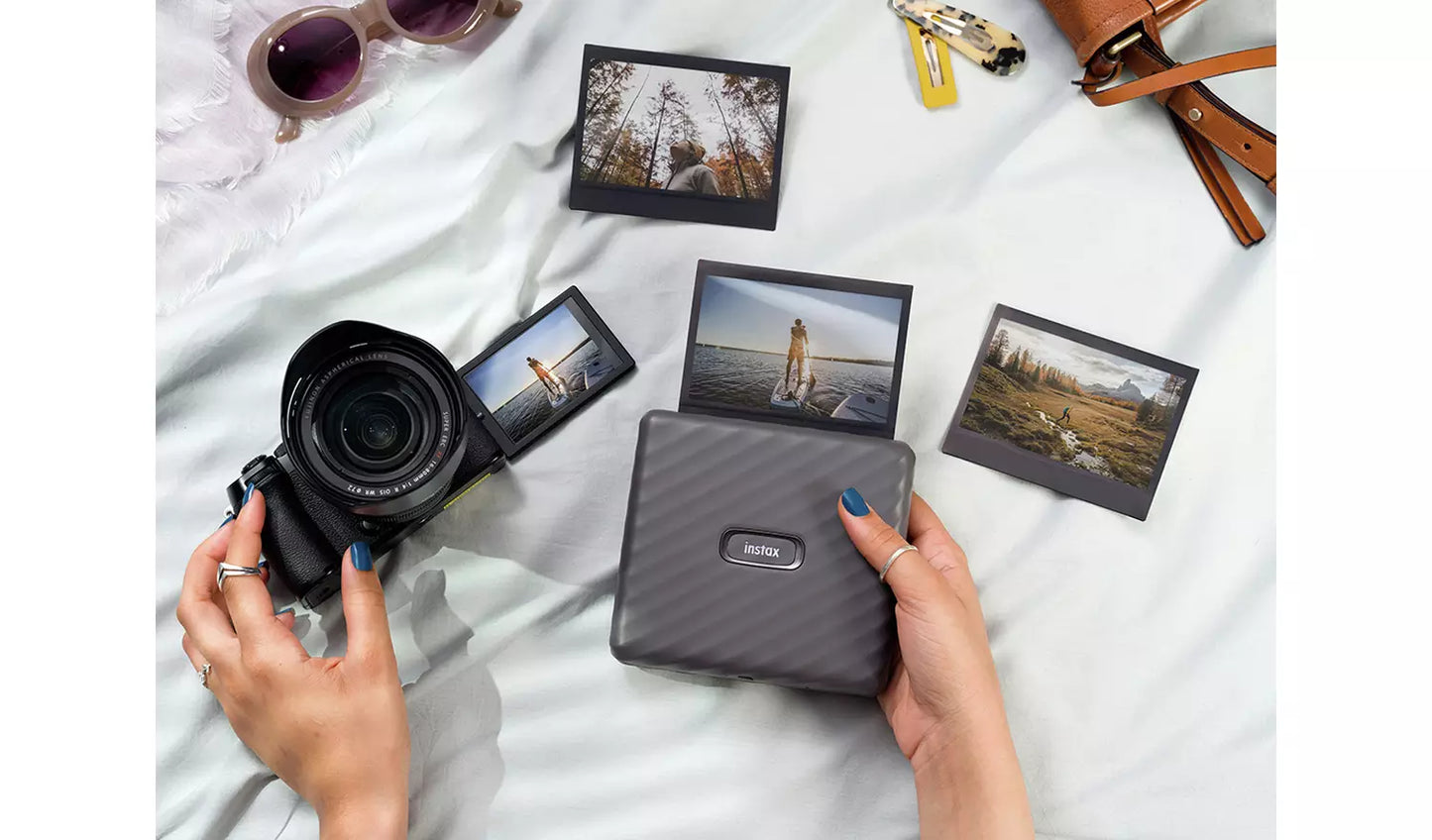 Fujifilm instax Link WIDE Smartphone Printer – Grey (New) Fujifilm