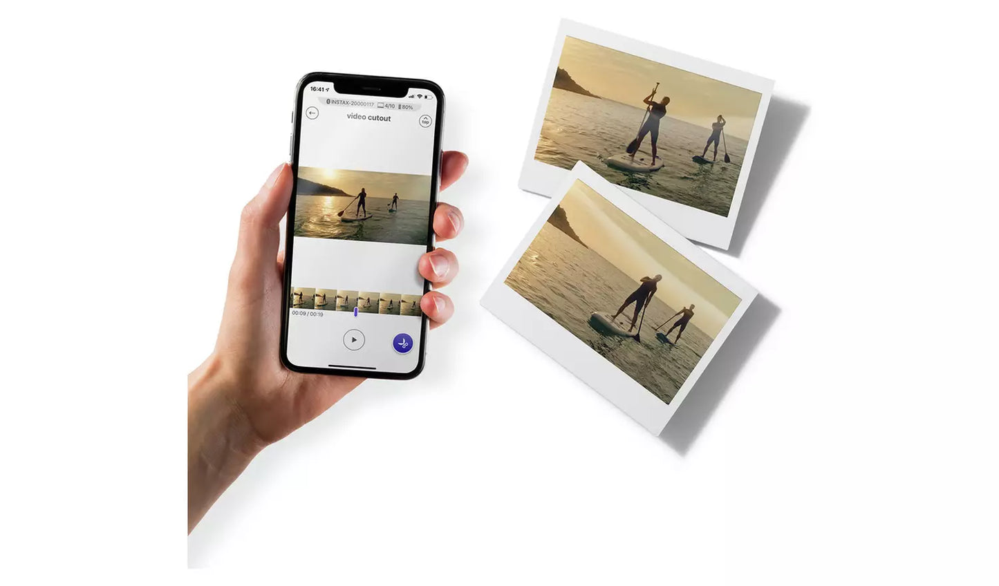Fujifilm instax Link WIDE Smartphone Printer – Grey (New) Fujifilm