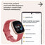 Fitbit Versa 4 Smart Watch – Pink Sand / Copper Rose (New) Google