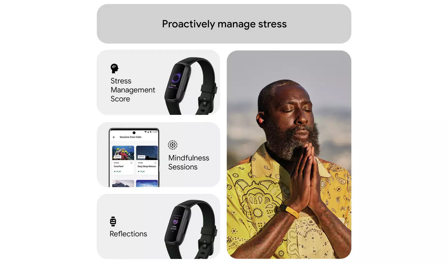 Fitbit Inspire 3 Fitness Tracker – Black (New) Google