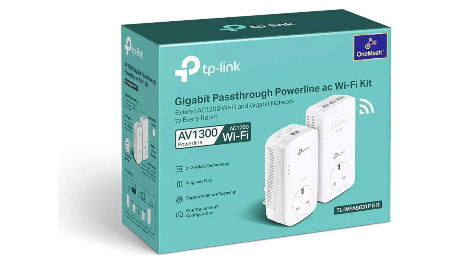 TP-Link TL-WPA8631P KIT AV1300 Powerline Wi-Fi Extender TP Link