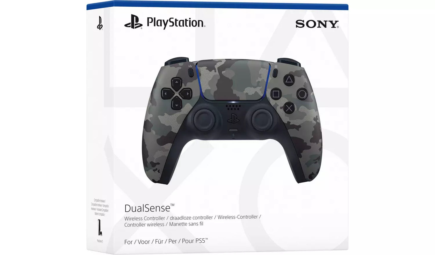 PlayStation 5 DualSense Wireless Controller – Grey Camo (New) sony