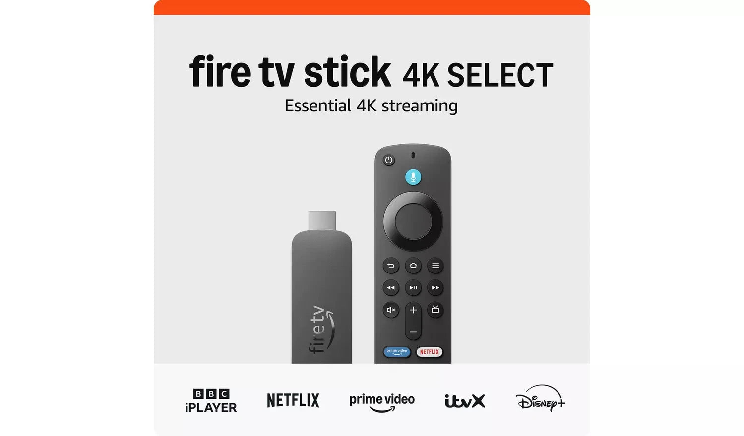 Amazon Fire TV Stick 4K Select with Alexa Voice Remote and Live TV Amazon