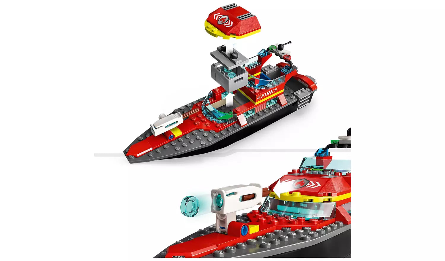 LEGO City Fire Rescue Boat Toy, Floats on Water Set | Ages 5+ | Model 60373 | New LEGO