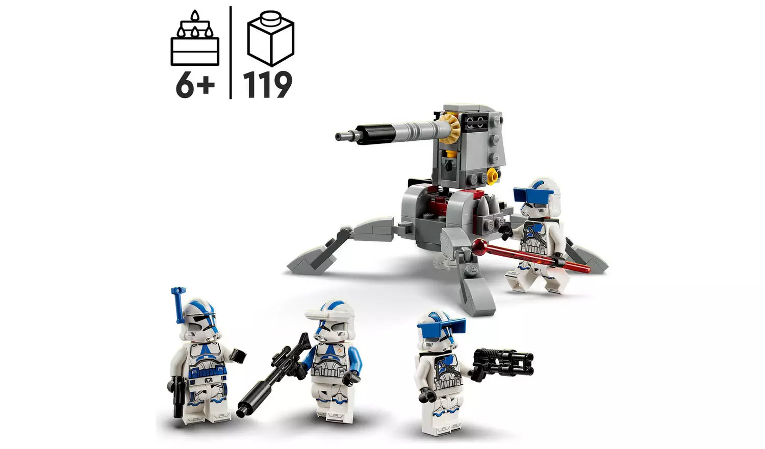 LEGO Star Wars 501st Clone Troopers Battle Pack Set | Ages 6+ | Model 75345 | New LEGO