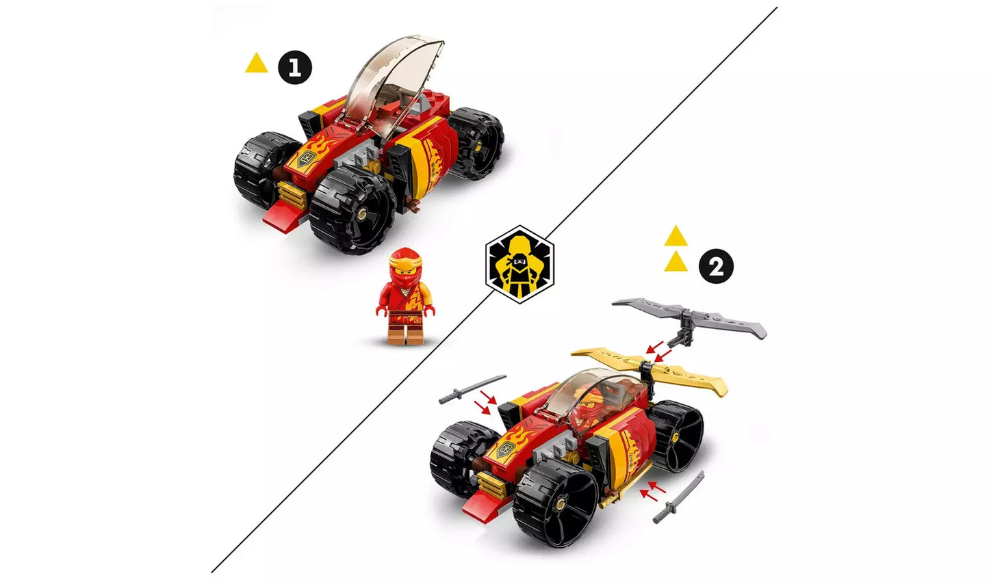 LEGO NINJAGO Kai's Ninja Race Car EVO Toy Building Set 71780 | Ages 6+ | New LEGO