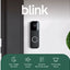 Blink Video Doorbell + Sync Module – Black (Wired or Battery Option) Blink