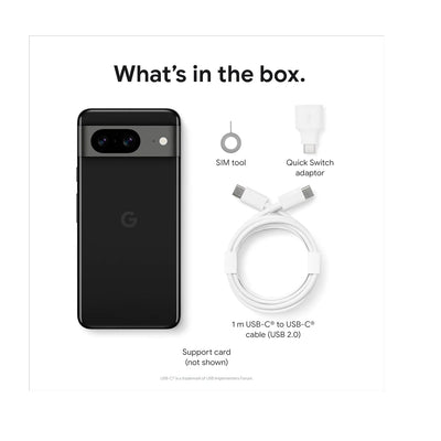 SIM Free Google Pixel 8 5G 128GB AI Mobile Phone Obsidian – Brand new