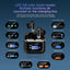 Latest Wireless Smart Earbuds In Ear , Microphone Noise Cancellation with Touch Screen Case Black - New