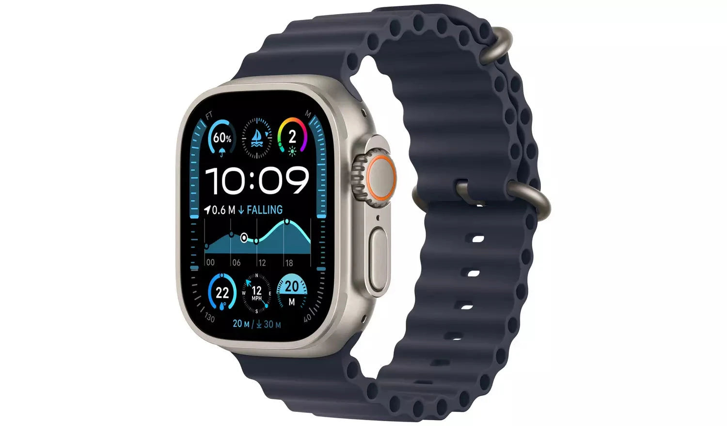 Apple Watch Ultra 2 49mm Ocean band Black - (New) - Funkifone