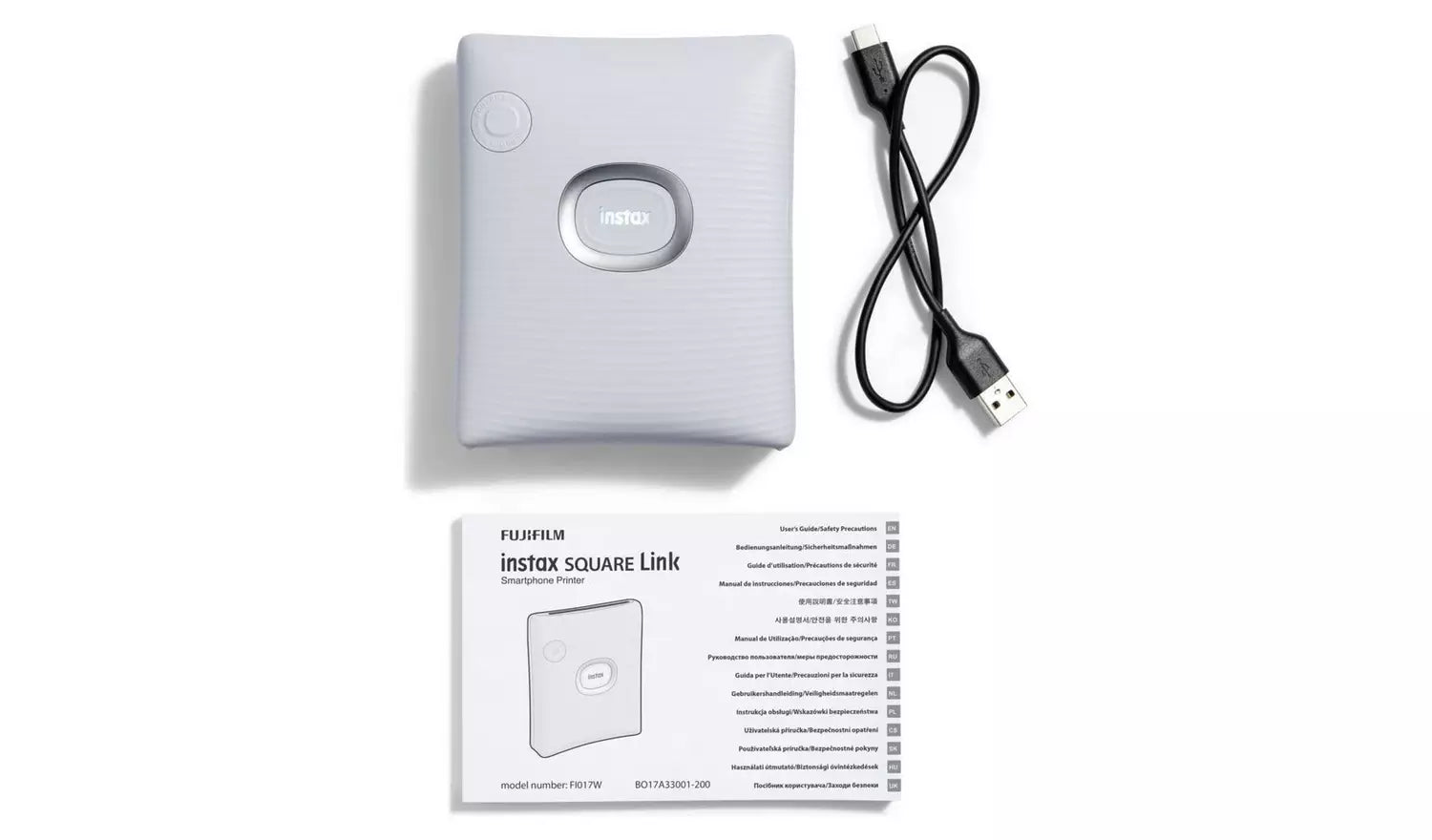 Fujifilm instax SQUARE Link Smartphone Printer – White (New) Fujifilm