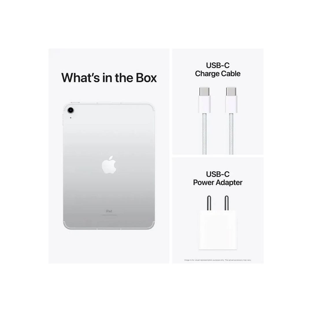 Apple iPad 10th Generation Wi-Fi (10.9 Inch, 64GB, Silver, 2022 model)