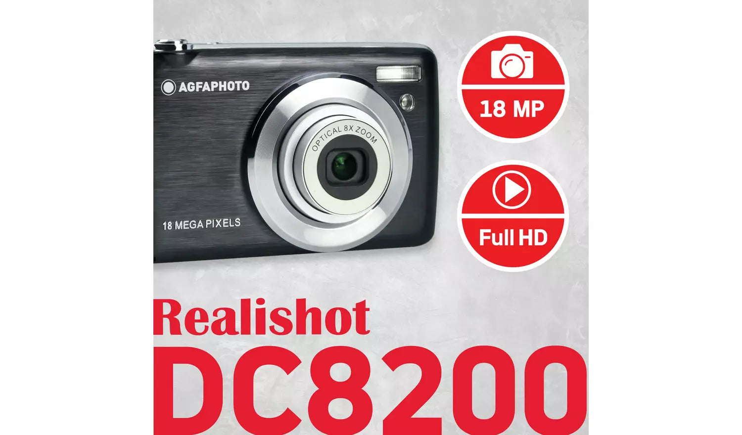 AgfaPhoto DC8200 18MP Compact Digital Camera (New) AGFA