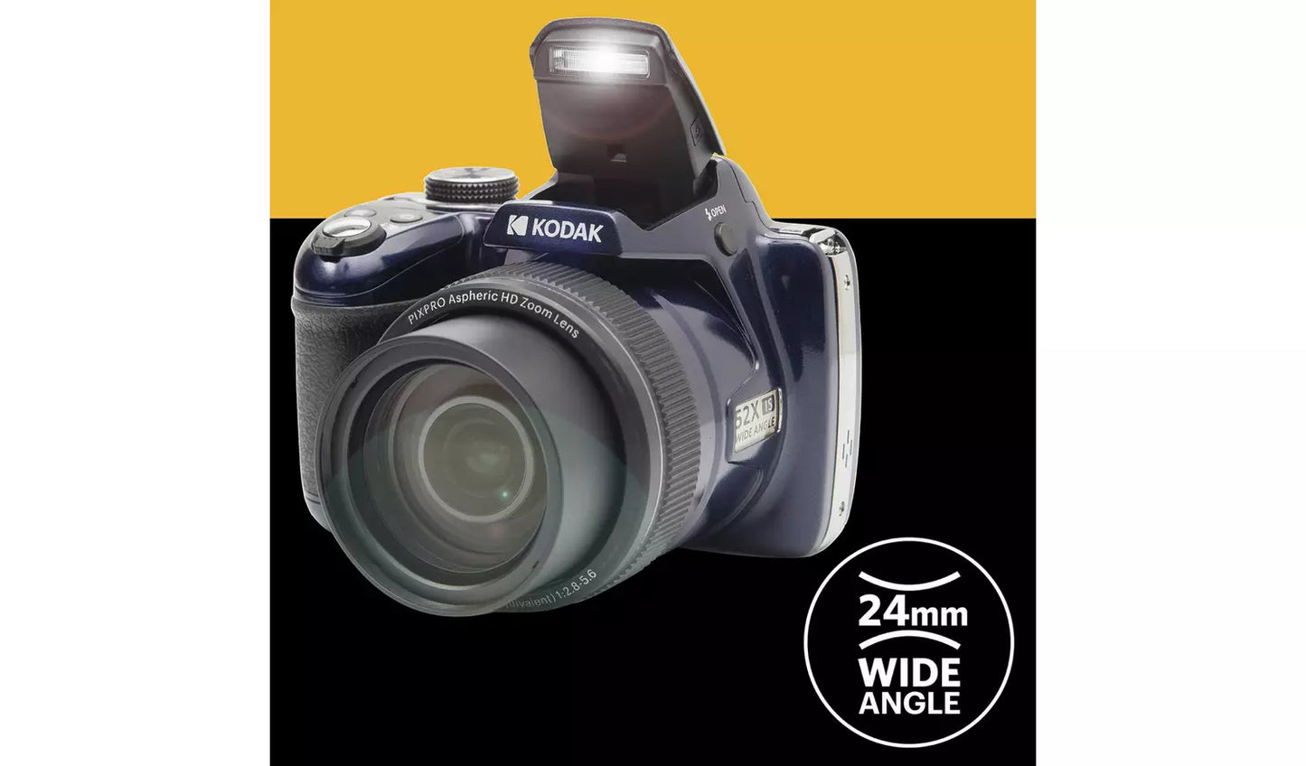 Kodak PIXPRO AZ528 16MP 52x Zoom Bridge Camera – Blue (New) KODAK