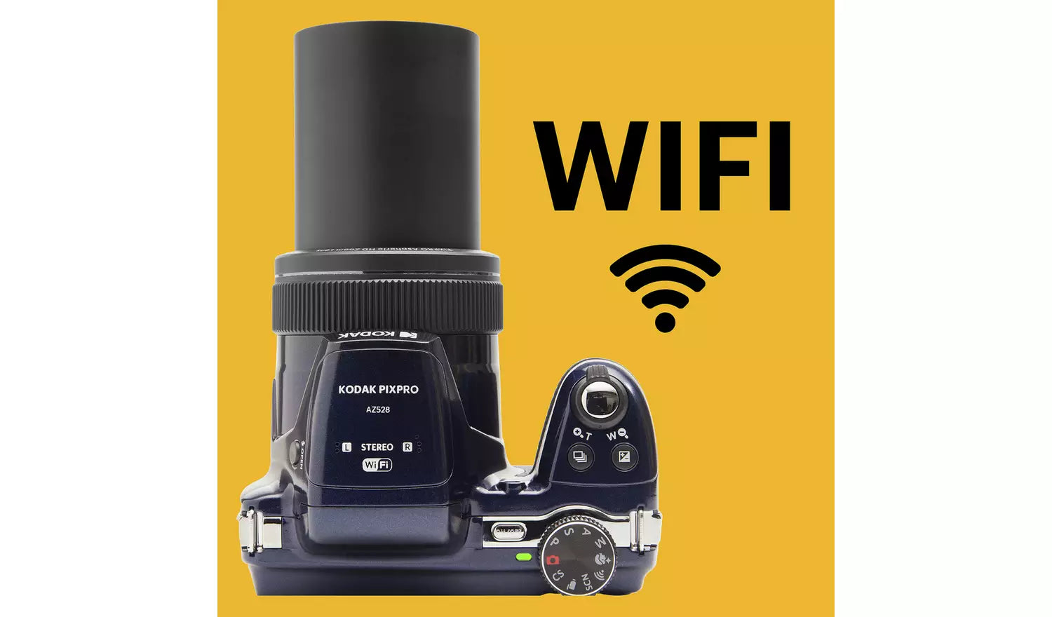 Kodak PIXPRO AZ528 16MP 52x Zoom Bridge Camera – Blue (New) KODAK