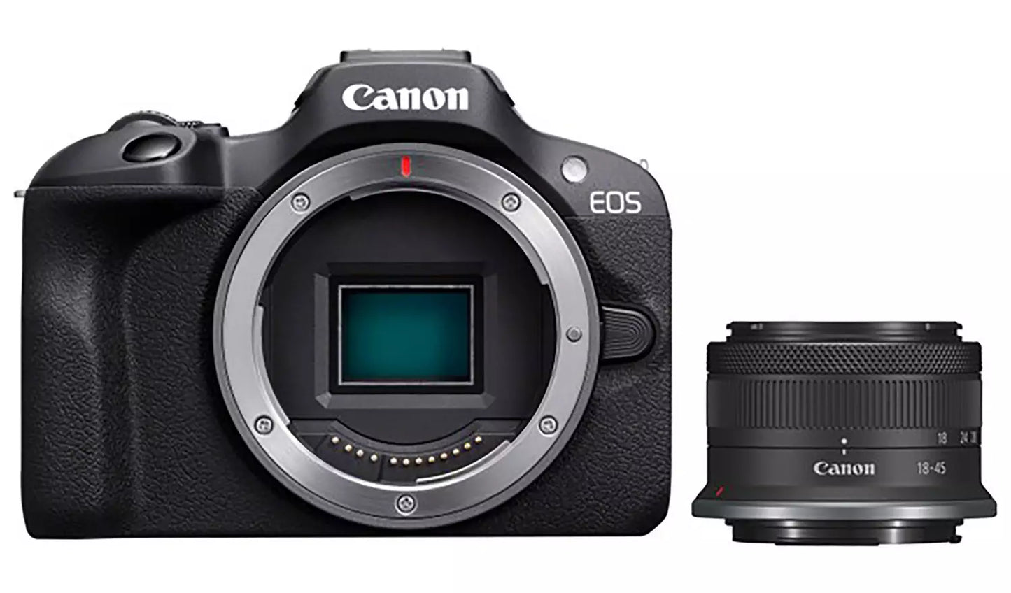 Canon EOS R100 Mirrorless Camera with RF 18–45mm IS STM Lens (New) Canon
