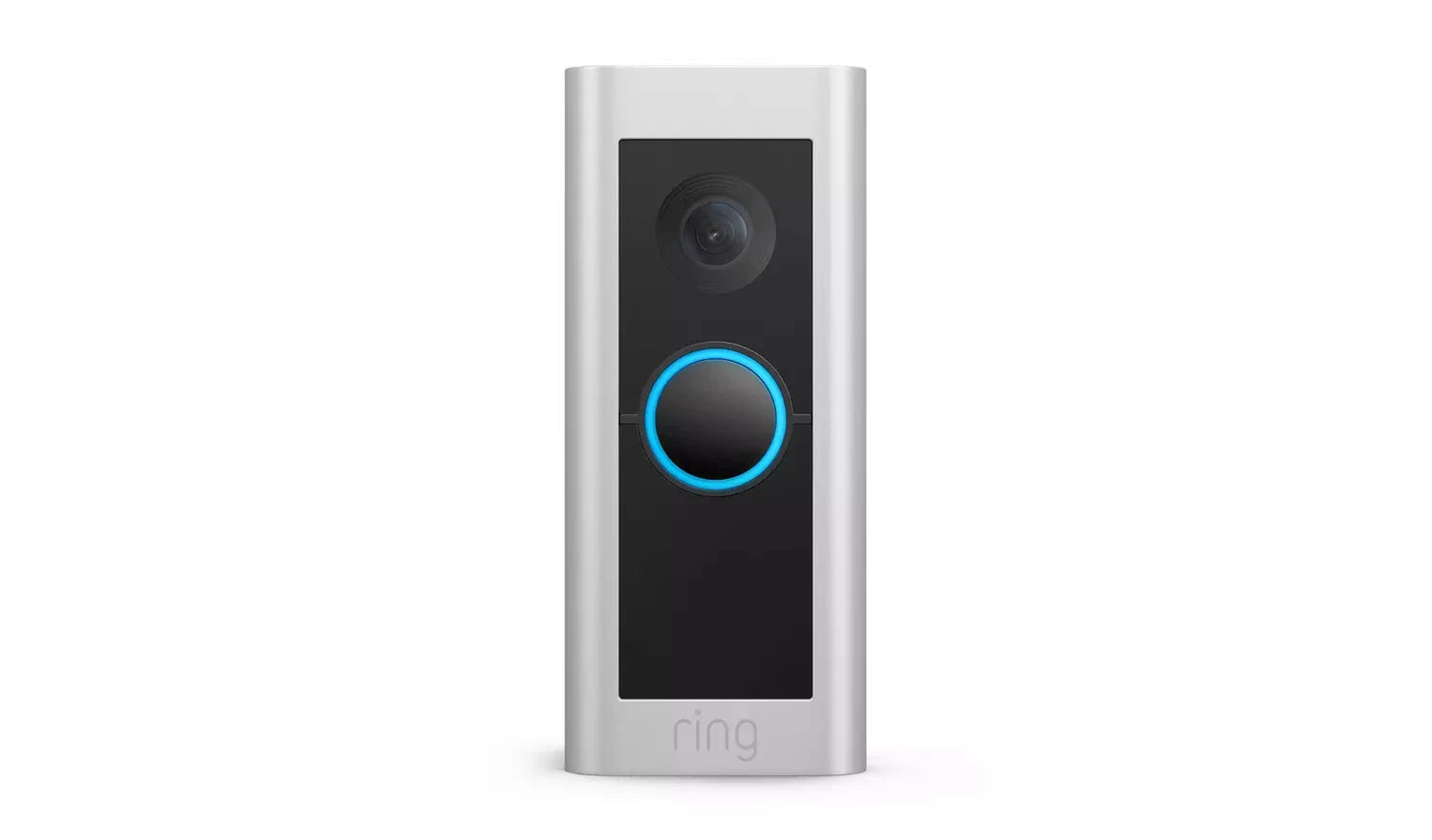 Ring Pro 2 Video Doorbell (Hardwired) – Silver Ring