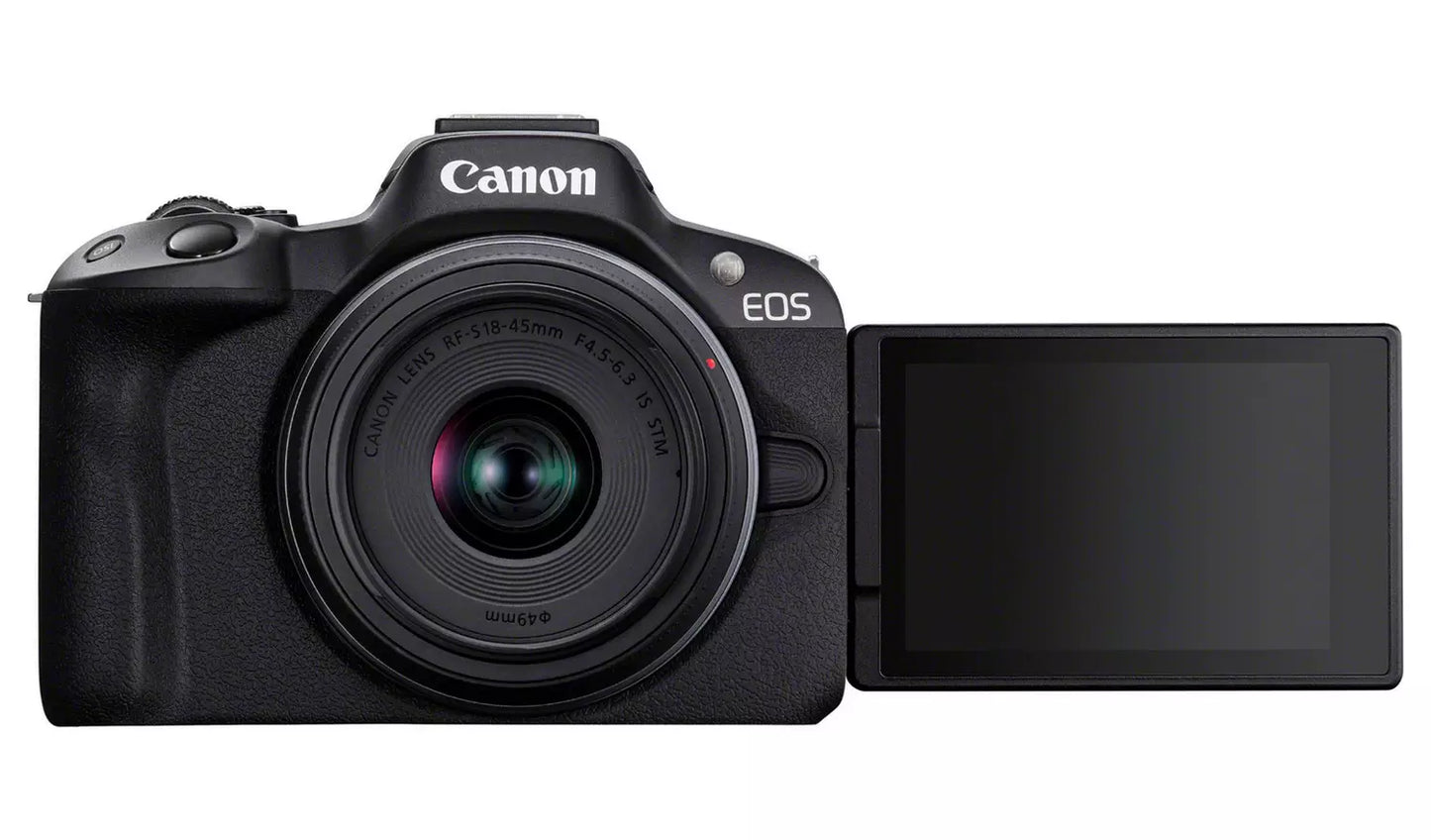 Canon EOS R50 Mirrorless Camera with RF-S 18–45mm Lens Canon