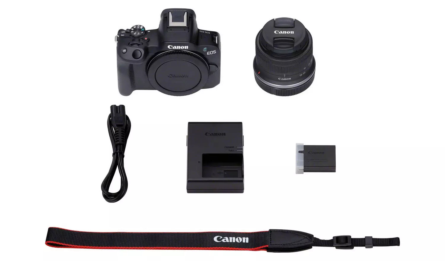 Canon EOS R50 Mirrorless Camera with RF-S 18–45mm Lens Canon