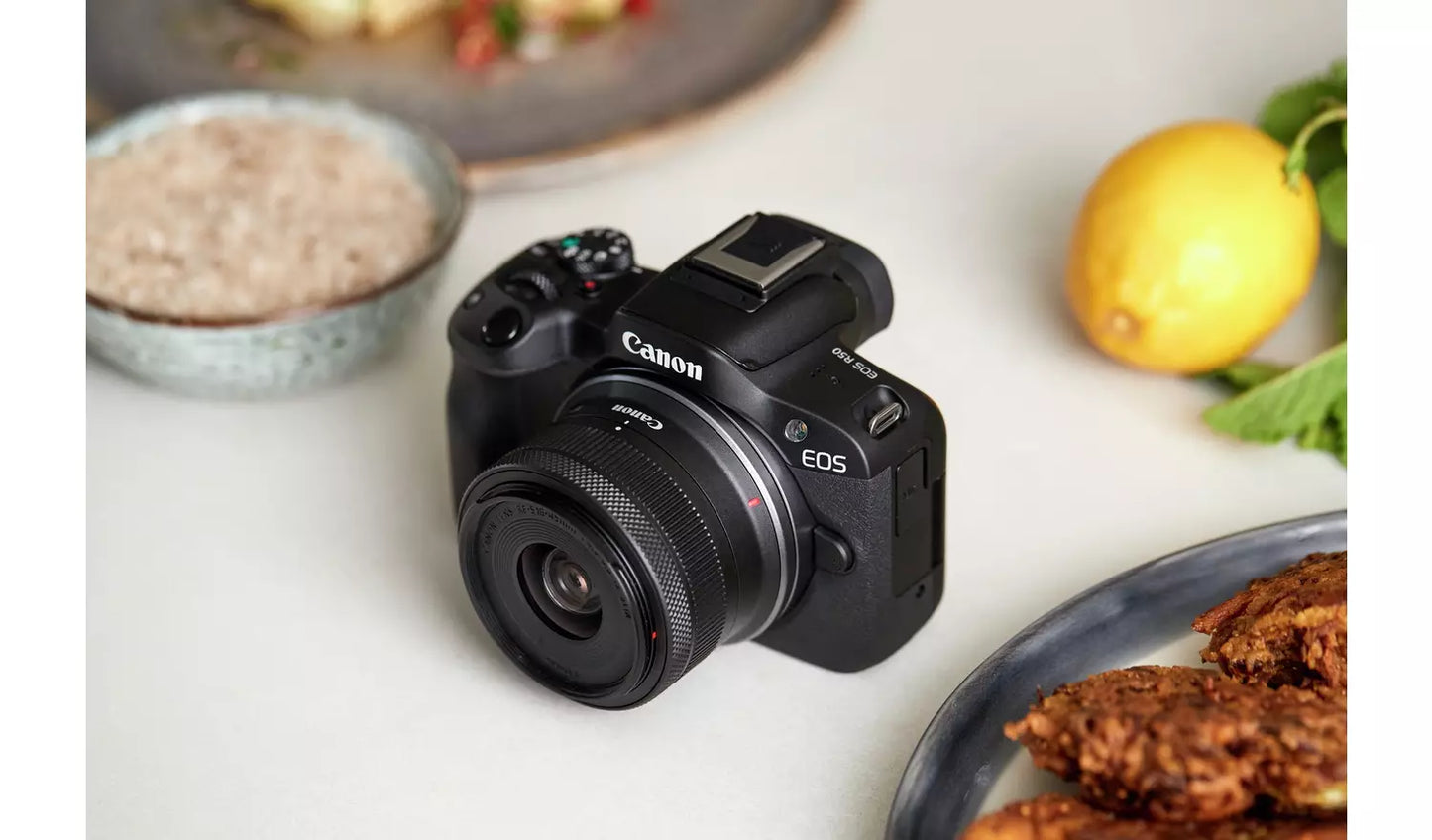 Canon EOS R50 Mirrorless Camera with RF-S 18–45mm Lens Canon