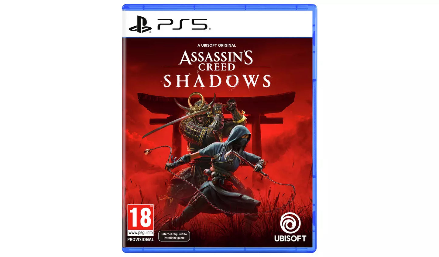 Assassin’s Creed Shadows – PS5 | Physical Disc | 18+ | Feudal Japan Adventure (New) PS5