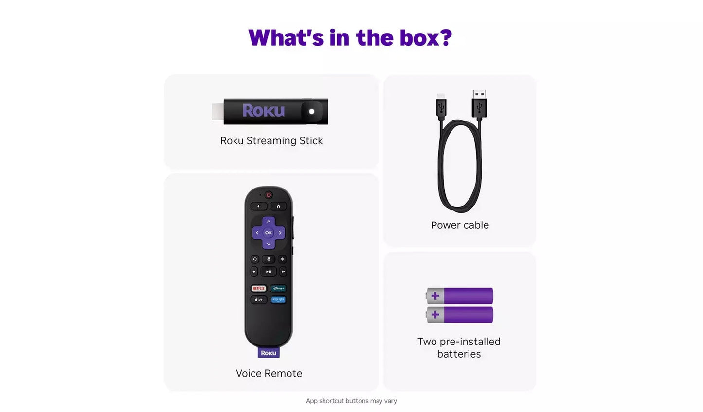 Roku HD Streaming Stick with Voice Remote Roku
