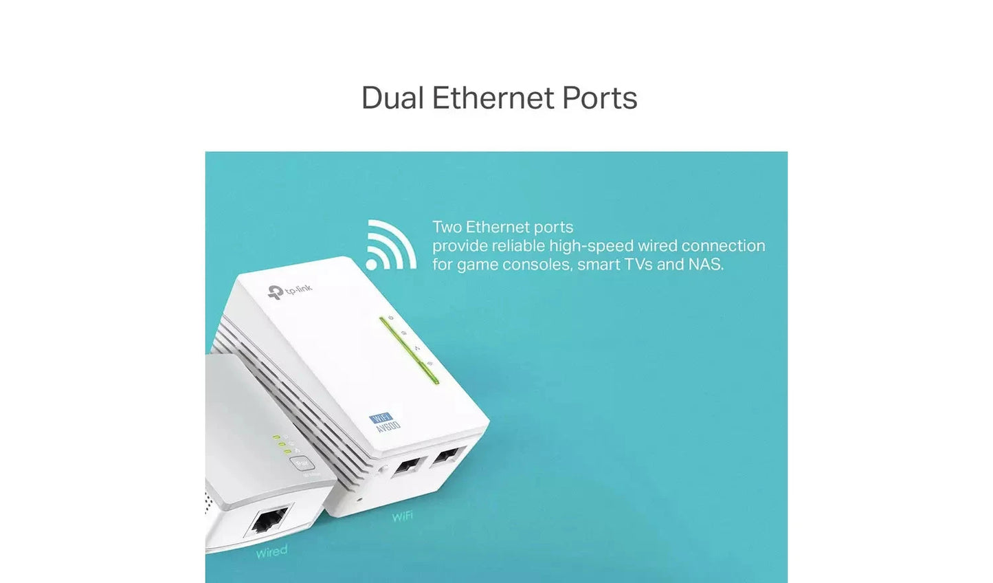 TP-Link TL-WPA4220 KIT AV600 Powerline Wi-Fi Extender Starter Kit TP Link