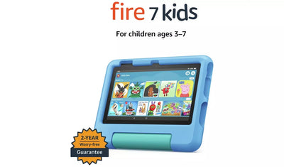 Amazon Fire 7 Kids – 7" Tablet, 16GB, Red – Designed for Ages 3–7, (New) Amazon