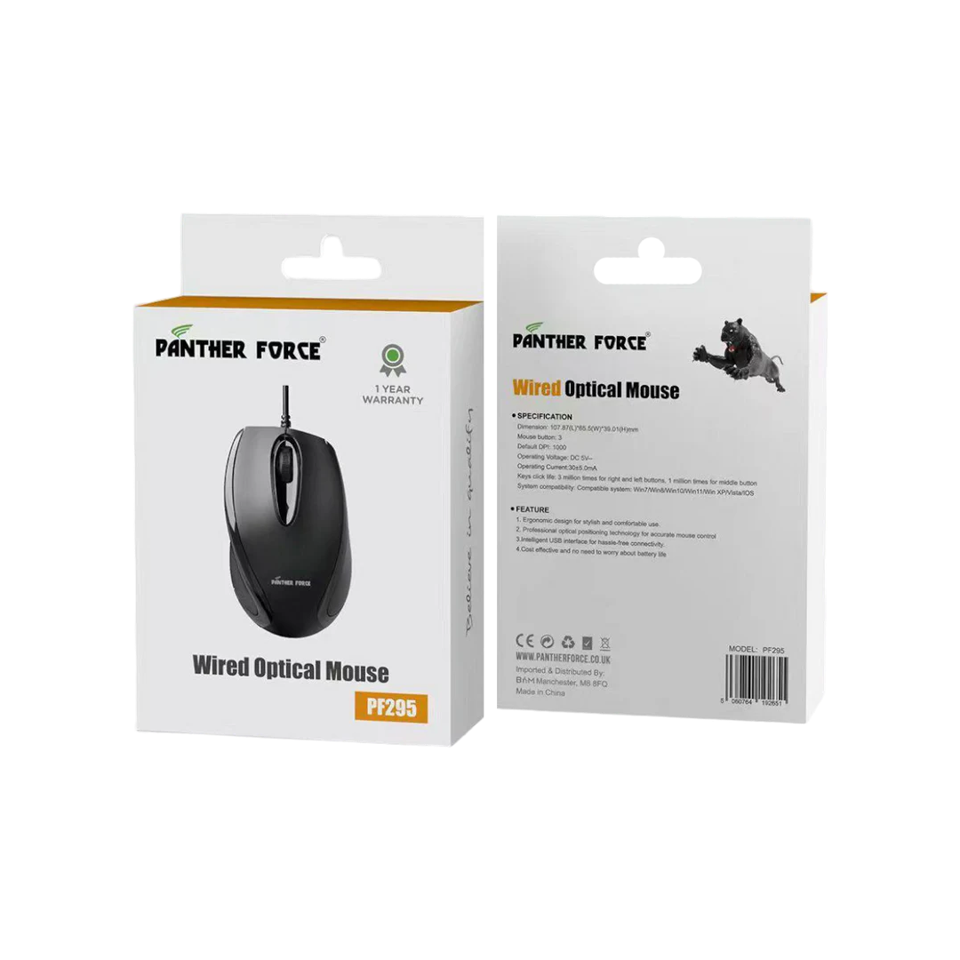 PANTHER FORCE WIRED OPTICAL MOUSE- PF295