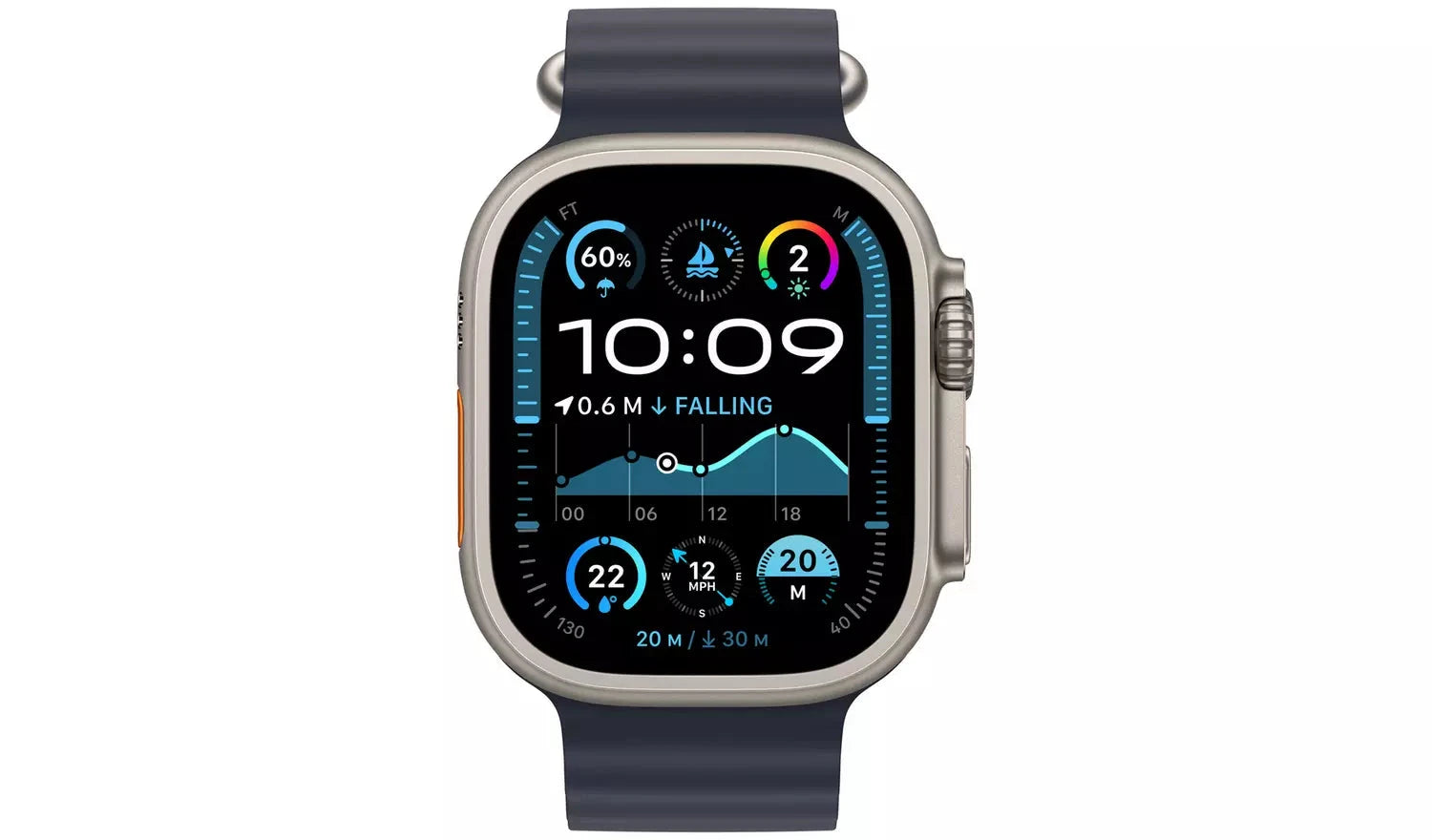 Apple Watch Ultra 2 49mm Ocean band Black - (New) - Funkifone