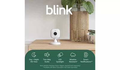 Blink Mini 2 Plug-In Indoor CCTV Camera (White) Blink