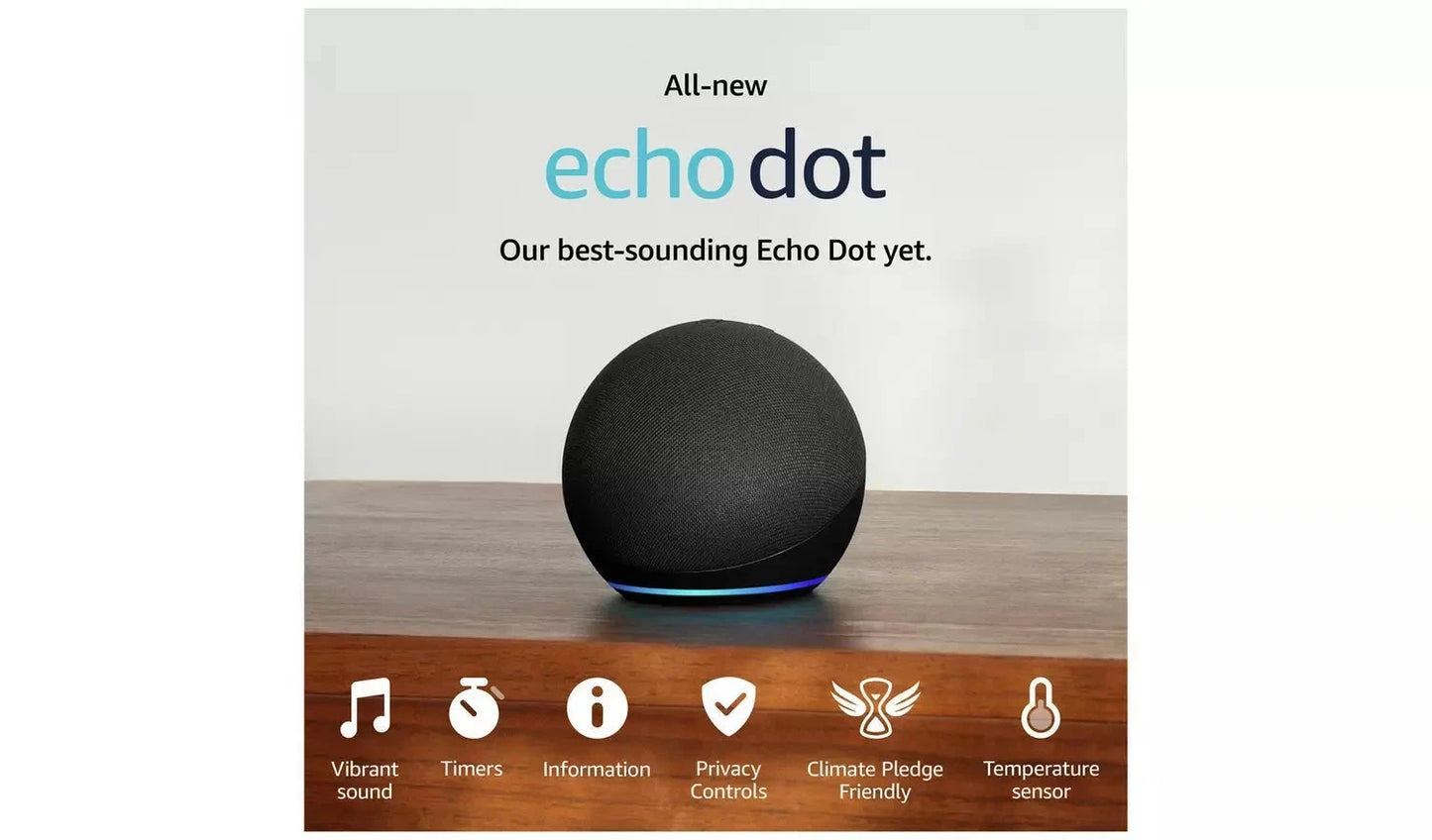 Amazon Echo Dot 5 Smart Speaker – White (New) - Funkifone