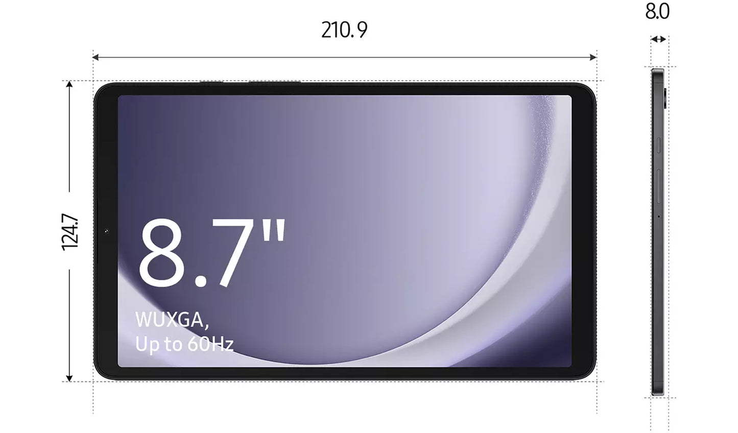 Samsung Galaxy Tab A9 8-inch Wi-Fi Tablet – 128GB, Grey (New)