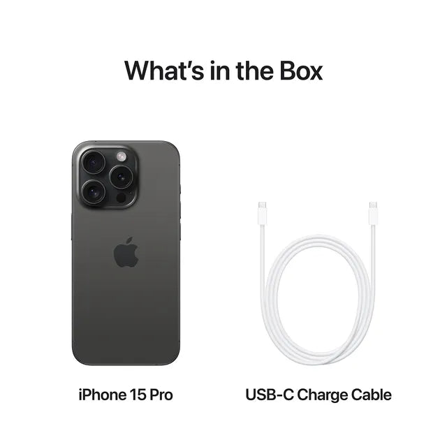 Apple iPhone 15 Pro 5G 128GB Sim Free - Black Titanium NEW