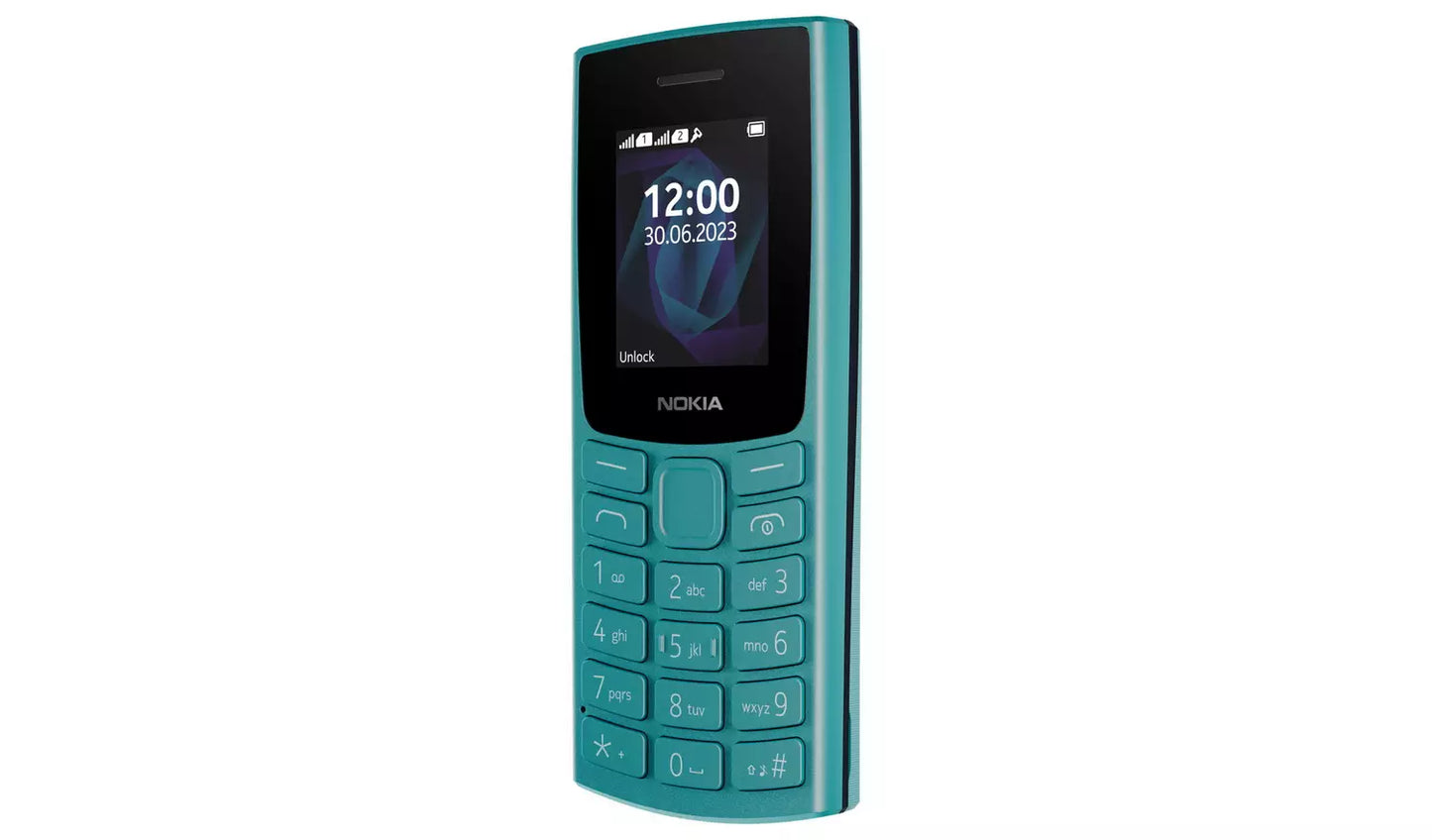 Nokia 105 Mobile Phone – Cyan Unlocked Feature Phone (New) Nokia