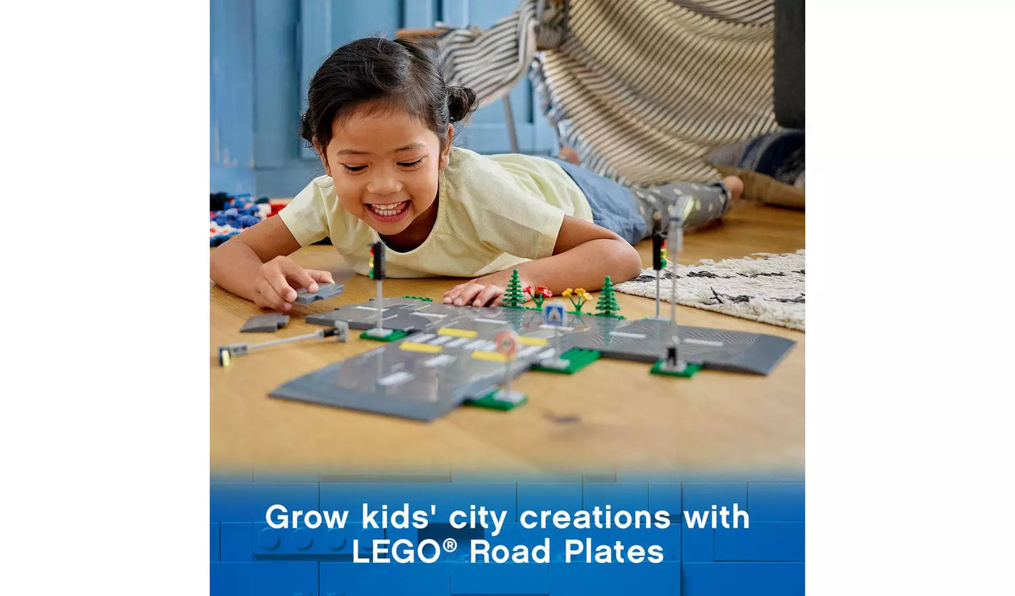 LEGO City Road Plates Building Set with Traffic Lights | Ages 5+ | Model 60304 | New LEGO