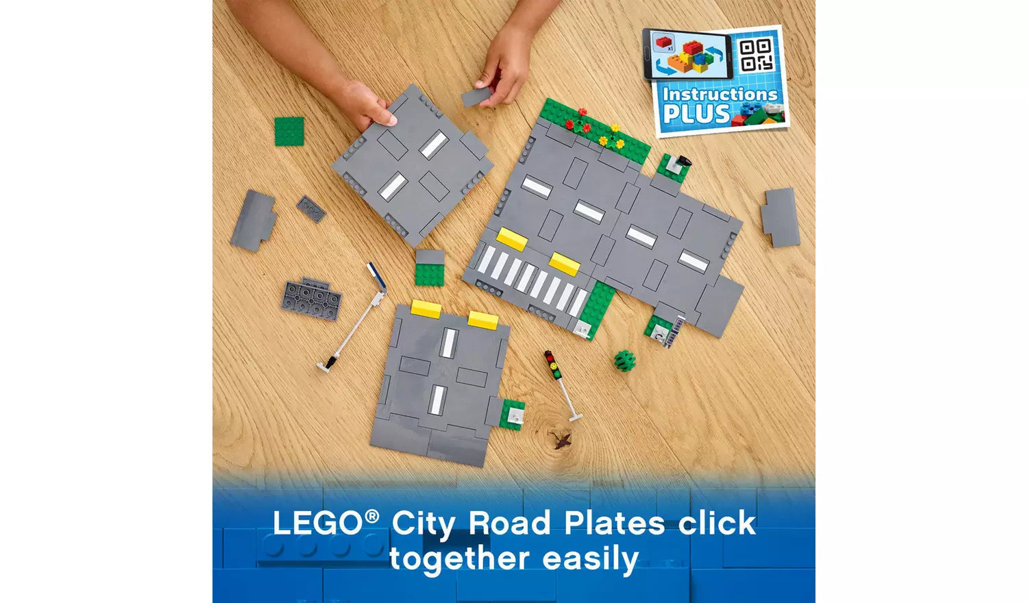 LEGO City Road Plates Building Set with Traffic Lights | Ages 5+ | Model 60304 | New LEGO