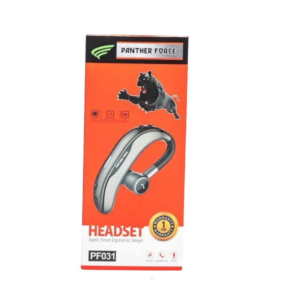 PANTHER FORCE BLUETOOTH HANDSFREE HEADSET CURVED 17HRS- PF31 My Store