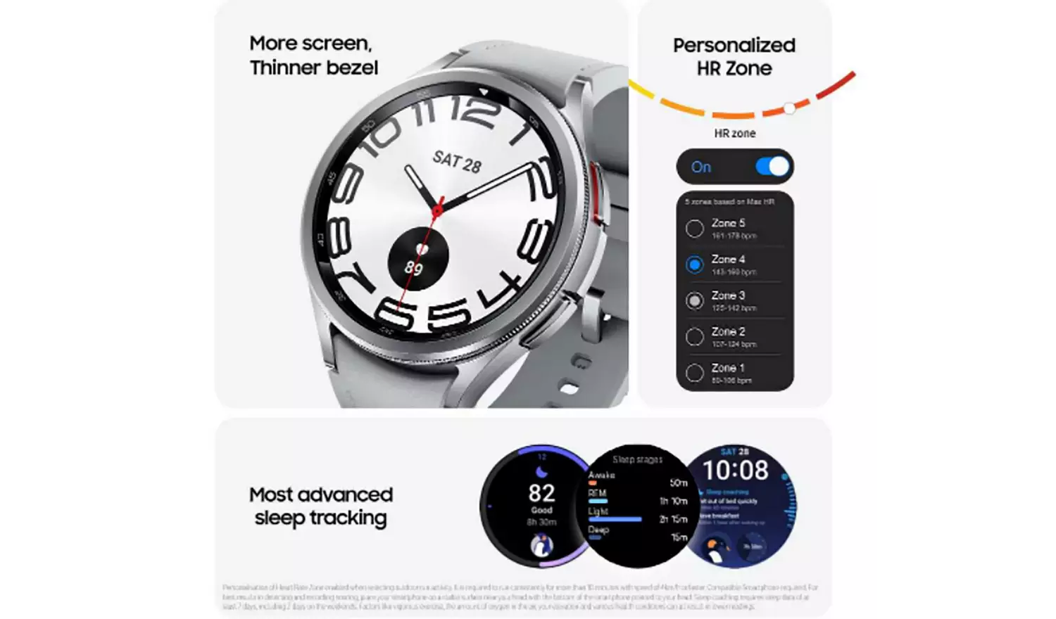Samsung Galaxy Watch 6 Classic – 43mm Smartwatch, Silver (New) Samsung