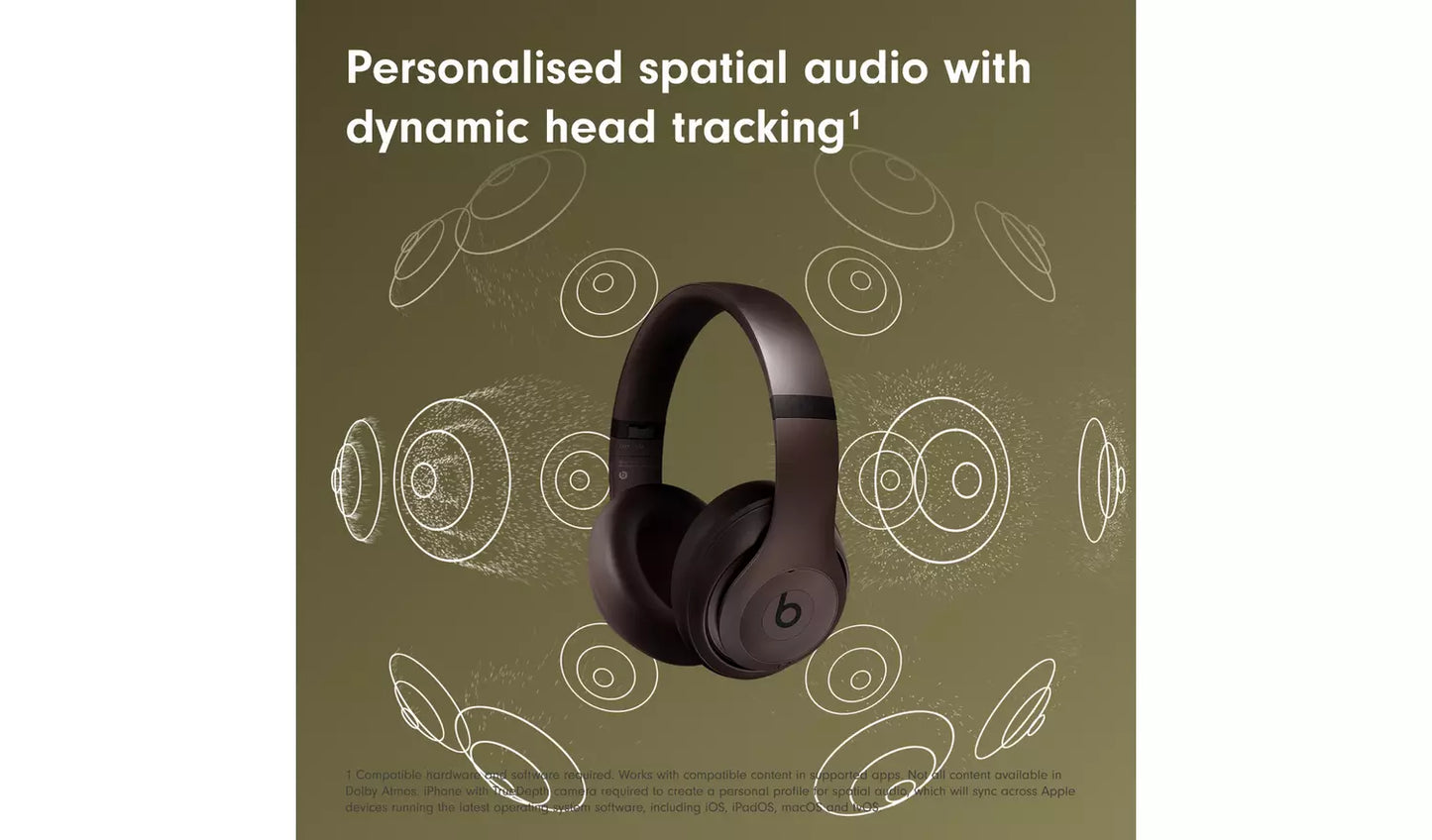 Beats Studio Pro ANC Over-Ear Wireless Headphones - Brown (Excellent Condition) Beats