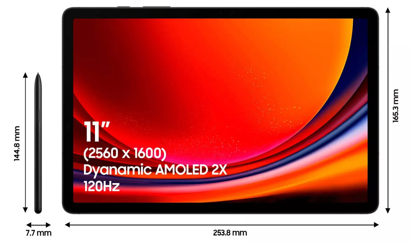 Samsung Galaxy Tab S9 11 inch Wi-Fi Tablet – 128GB, Graphite(New) Samsung