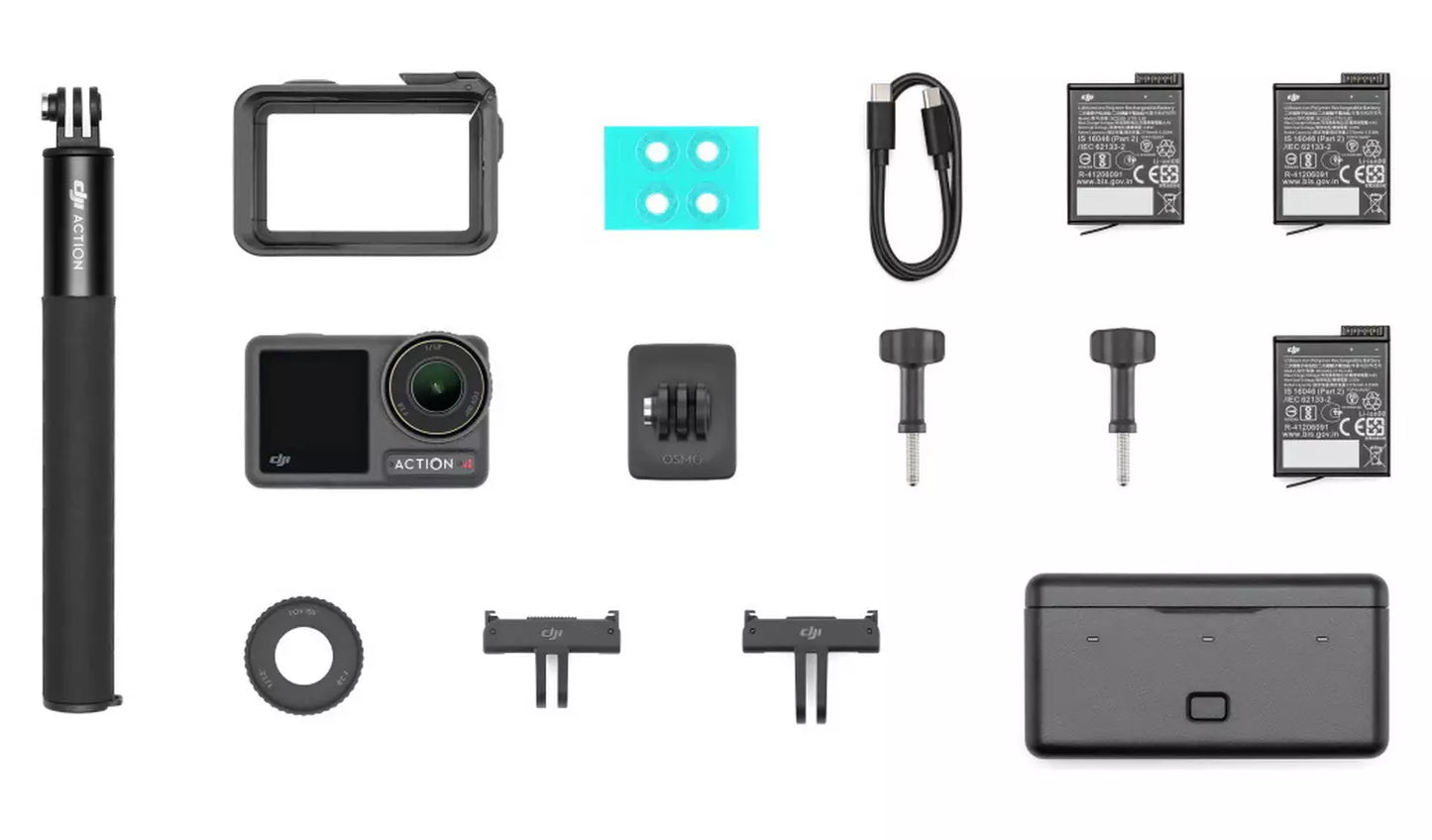DJI Osmo Action 4 Adventure Combo Action Camera – Black (New) DJI