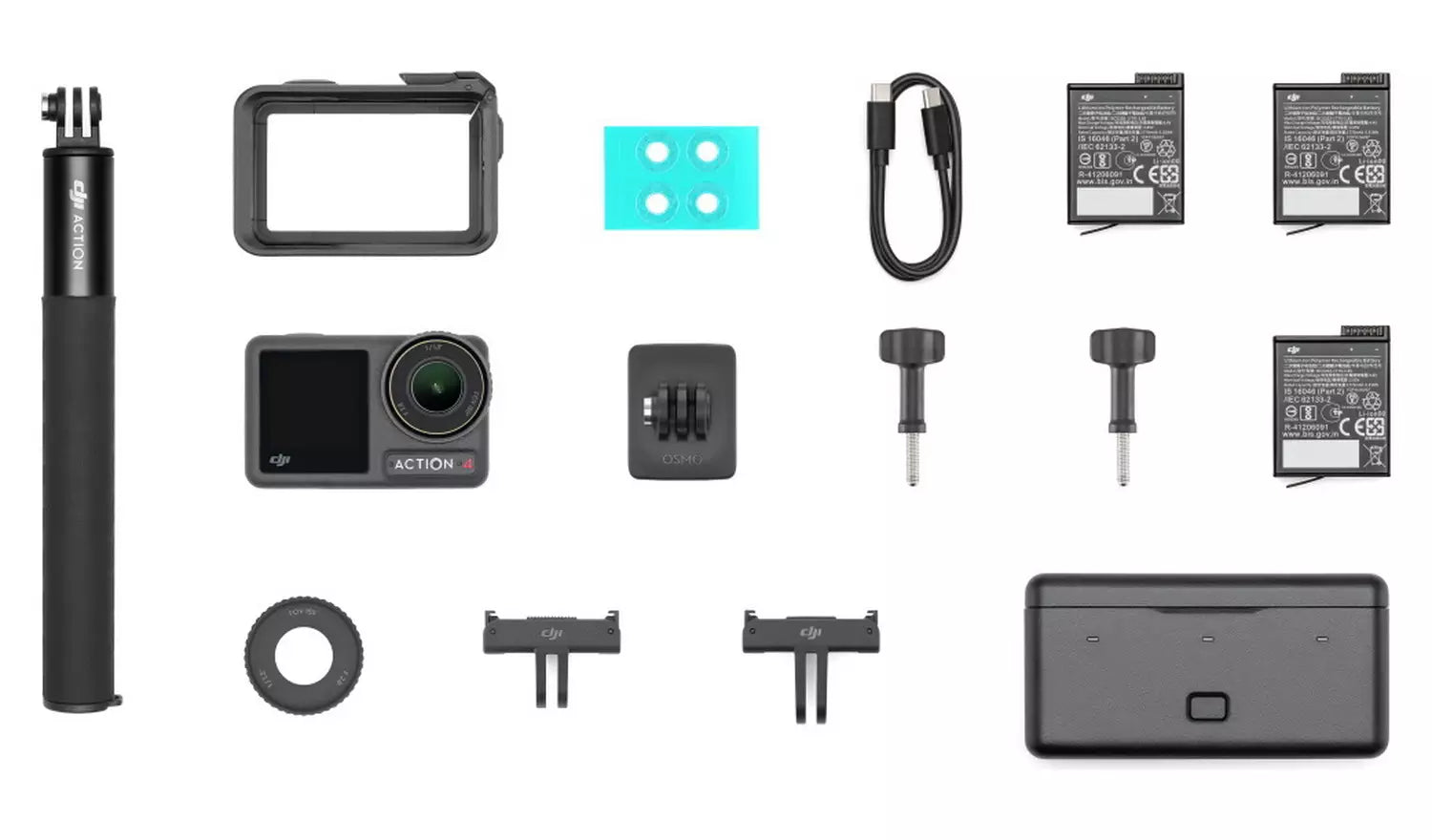 DJI Osmo Action 4 Adventure Combo Action Camera – Black (New) DJI