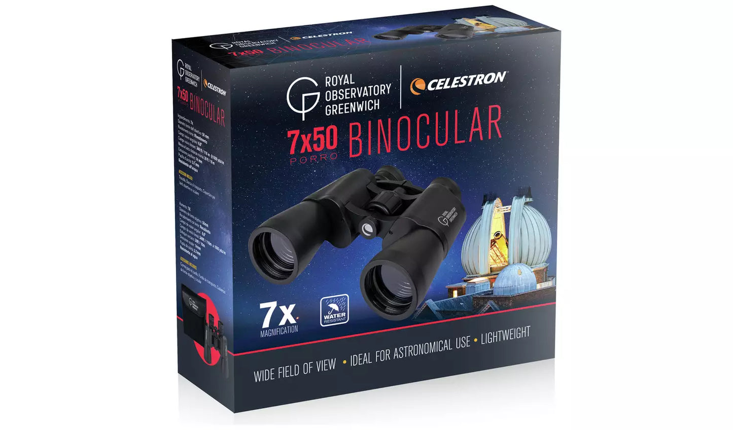 Celestron Royal Observatory Greenwich 7x50 Porro Binoculars (New) Celestron