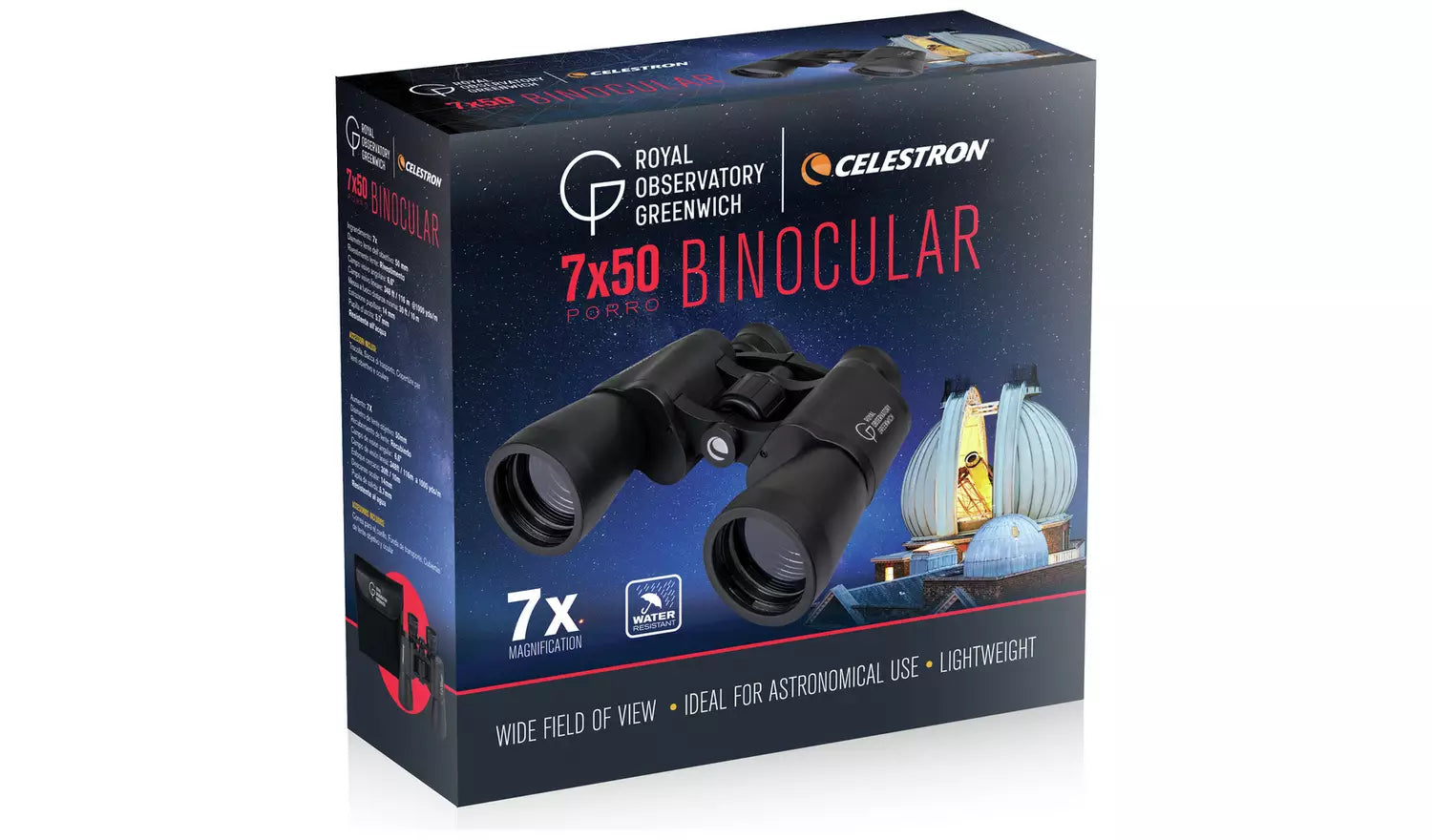 Celestron Royal Observatory Greenwich 7x50 Porro Binoculars (New) Celestron